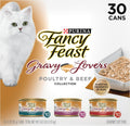 Wet cat food poultry and beef variety pack, 30 cans