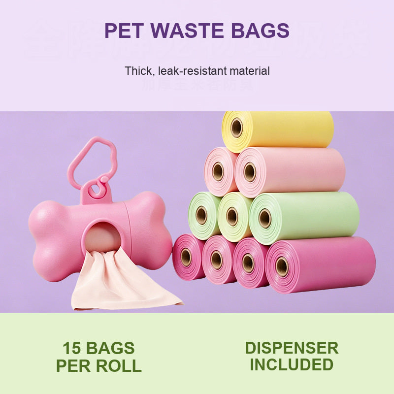 WalkReady Dog Waste Bags + Dispenser - 60 Count